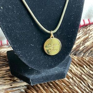 India Hicks Medallion Necklace - Brown Gold